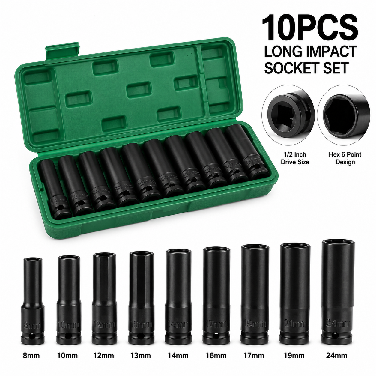 Kunci Shock 1/2 inch 10pcs